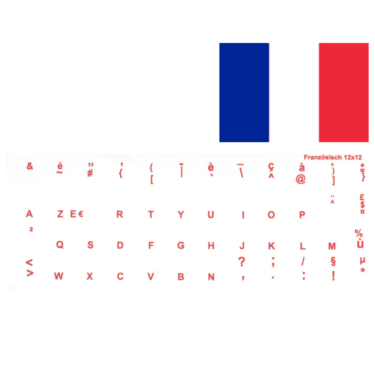 Tastaturaufkleber Französisch - Neu - Neuware